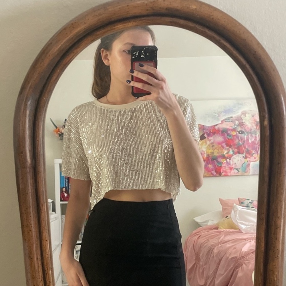 Urban Outfitters Sequin Top